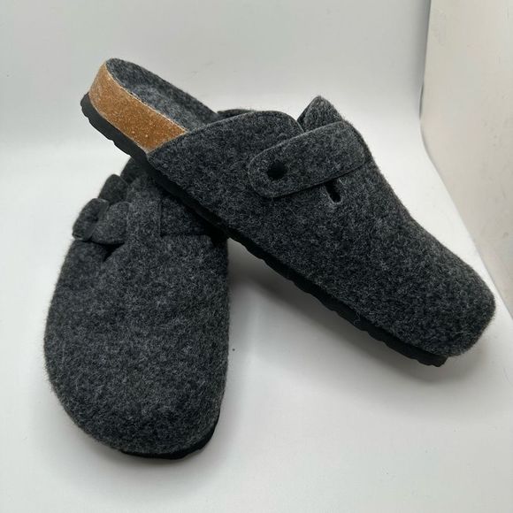 CUSHIONAIRE Womens Clog 8.5 GRAY WOOL - Picture 6 of 7
